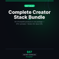 The Complete Creator Stack — All 4 PromptKit Products (Bundle)